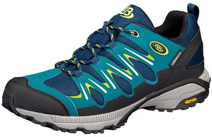 Lico Unisex Expedition Cross Country Running Shoe, Marine Petrol Lemon, 10.5 UK