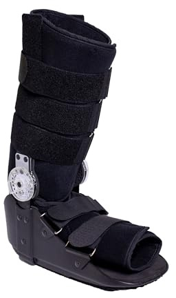 Brace Direct ROM CAM Walker Boot - Tall - Custom Fit Range of Motion Medical Boot for Achilles Injury, Foot Fractures & Ankle Sprain Recovery (Medium - US Shoe Men 6.5-10 / Women 7.5-11)