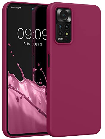 kwmobile Housse Compatible avec Xiaomi Redmi Note 11 Pro/Note 11 Pro (5G) / Note 12 Pro (4G) Coque - Housse de téléphone Protection Souple en TPU Silicone - Fuchsia Mat