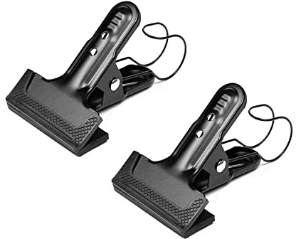 KAGYOKU Backdrop Spring Clamps 2 Pack with Hook Large Heavy Duty Photography Backdrop 4 Clips for Background Backdrops Stand, Woodworking, Home Improvement (2 Packs)