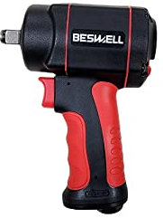 Beswell-BW-112F3N- Druckluft-Schlagschrauber - max. Lösemoment 1200 Nm, Vierkant 12,5 mm (1/2 Zoll) - vibrationsarmer Druckluftschrauber zum Anziehen und Lösen von Schrauben-2 Jahre Garantie