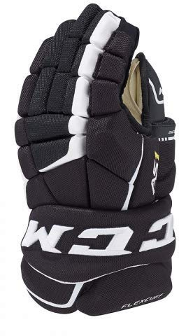 CCM Super Tacks AS1 - Guantes para niño (12 pulgadas), color negro/rojo/blanco