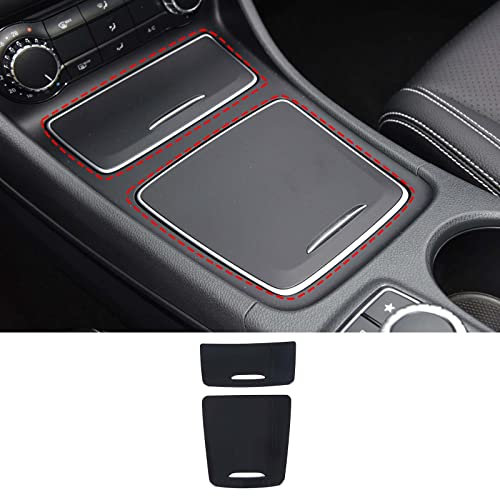 METYOUCAR 2 Stück ABS Aschenbecher für Benz CLA GLA A Klasse W117 W176 A180 2014–2017 Autozubehör (schwarz)