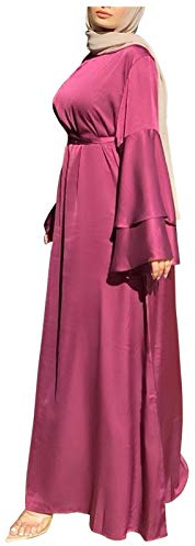 Muslimische Kleider Damen - Abaya Muslim Damen Hijab Kleid Kaftan Langes Islamische Kleidung Gebetskleidung für Frauen -Ramadan -Gebete -Naher Osten -Dubai -Türkei -Ethnische Gebetskleid