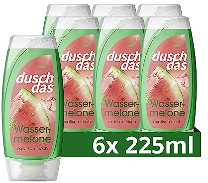 Duschdas Duschgel Wassermelone Duschbad mit Fresh-Energy-Duftformel sorgt für einen erfrischenden Start in den Tag 6x 225 ml