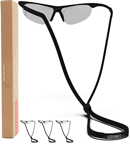 GERNEO® - ORIGINAL – zuverlässiges Sport Brillenband aus Stoff – wasserfestes Brillenband & fester Halt für Sportbrillen, Sonnenbrillen & Lesebrillen