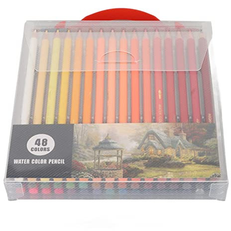 Tyenaza Aquarell-Buntstifte, Professionelle Buntstifte-Sets Mit Lebendigen Farben, Künstlerbedarf Für Misch-, Schicht- Und Aquarelltechniken(48 Farben)