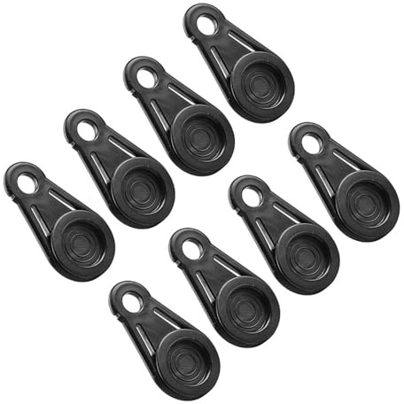 Housoutil 8 Pièces Boucle De Disque Pince D'Auvent Pinces D'Auvent Clips De Bâche Clip Fixe pour Bâche Disques en Plastique Auvent De Fenêtre Pinces De Bâche Extérieure Clips D'Auvent Pince