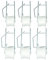 Verdant Touch Lot de 6 crochets de support pour tomate, serre, tomate, rouleau de tomate, kit de support pour tomate cerise, ligne de 15 m