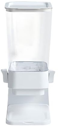 IEEDFJKK Quick And Easy Access Cereal Dispenser For Convenient Breakfast ABS Cereal Containers Storage Cereal Dispenser Sealed, White 5 L