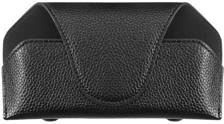 CUINIUNAID Brillenhalter für Auto Sonnenbrillenhalter Auto Universal Auto Brillenhalter Leder Sonnenblende Organizer Auto Brillenhalterung Schwarz Auto Brillenbox für Alle Fahrzeuge