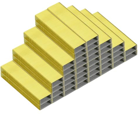 PATIKIL häftklamrar för häftapparater, 8-pack 26/6 standard 1/4 tum längd häftklamrar för kontorsmaterial, gul