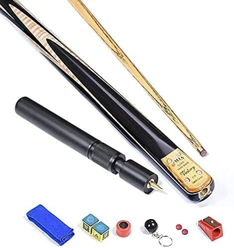Queue-Stick, Billard-Queue aus Holz für Erwachsene, 57 Zoll, mit verstellbarer Verlängerung, guter Griff, 3/4-gelenkig, professionelle 10-mm-Spitzen, Billard-Queue-Sticks (Farbe: A, Größe: 145 cm/57