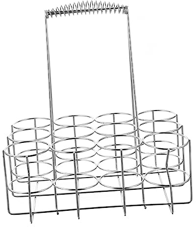 Cabilock Porte-bière Métallique 12 Bouteilles Petit Format Poignée Aléatoire, Panier De Rangement Compact, Résistant à L’Usure, pour Barbecue Et Stockage Bière Portable