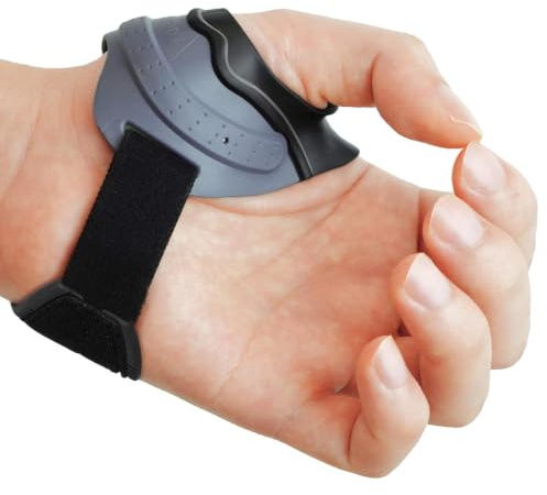 Velpeau CMC Daumenbandage für Arthrose, CMC-Gelenkschmerzlinderung, weich und bequem, stabilisiert das CMC-Gelenk, ohne die Handfunktion einzuschränken (Grau-Linke Hand, XS)