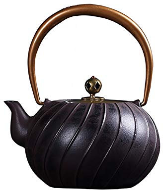 Tetera de hierro fundido, tetera de té japonesa, tetera de hierro fundido hecha a mano for oficina, tetera de 1200ML, tetera casera de estilo japonés, regalo for hombres y mujeres