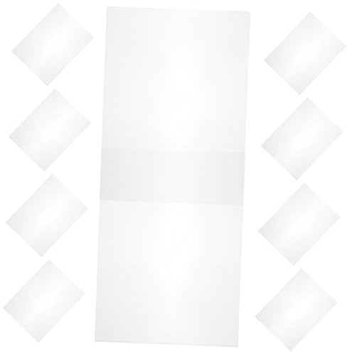 DOITOOL 24pcs Transparent Document Sleeves Three-Sided Seal File Protectors for Easy Organization for Students and Office Use for Storing Papers and Exam Documents