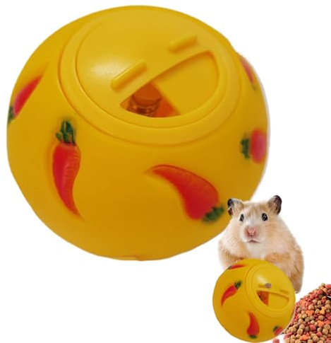 Süßigkeitenspender für Kaninchen – Interaktiver Futterball für Igel, Puzzle-Spielzeug für Snacks, Ball mit verstellbarer Öffnung für Futterfreigabe | Zubehör für Kleintiere, Spiel