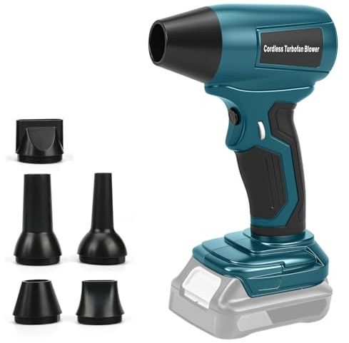 Soplador Turbo Jet, Soplador de Hojas Compatible con Makita de 18 V Batería, Plumero De Aire Inalámbrico Turbo Super Power, Soplador De Hojas Bateria, for Secado Y Limpieza de AutomóViles