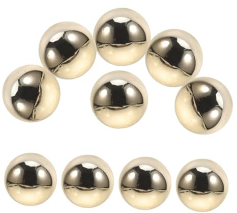 BUGUUYO 10 Pièces Poignées de Tiroir de Boule Or, en Abs, Faciles à Saisir, Design Moderne et Créatif pour Meubles Cuisine et Bureaux