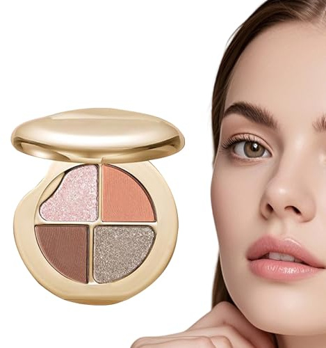 Palette Ombres À Paupières Fard À Joues Scintillant Longue Tenue Cosmétique