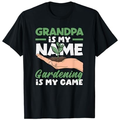 Il Nonno è Il Mio Nome Gardening My Game Plant Lover Maglietta