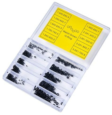 Petite rondelle pour montre – Kit de joints d'étanchéité résistant à la chaleur de 500 pièces, rondelles de réparation imperméables, ensemble de joints pour couronne | Pour Rip