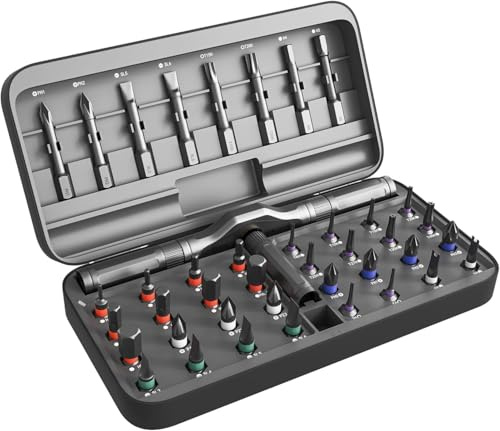 ApexSelect Ratchet Screwdriver Set, 42 in 1 Magnetic Screwdriver Bit Sets, Multi S2 Steel Bits Free Combination, Portable Repair Tool Kit for Electronics, Bicycle, Furniture, Home DIY