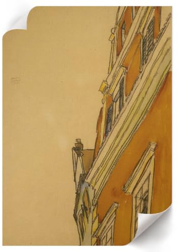 Lienzo Decorativo 59,4x84 cm| Tamaño A1 | Casa en Krumau
