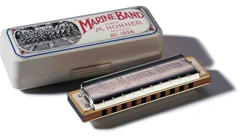 Hohner 1896 Marine Band in F, Chrome