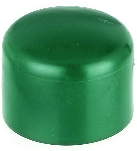 Alberts 855260 Capuchon Ronds métal | PVC Vert | pour Poteau Ø 38 mm | Kit de 20 clôture