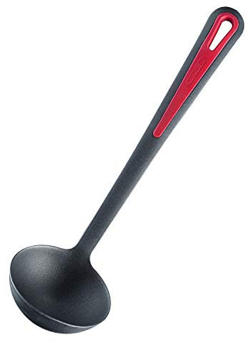 Westmark 29562270 Suppenkelle Gallant, PA/TPE, schwarz/rot, 31,5 x 9,2 x 8,3 cm