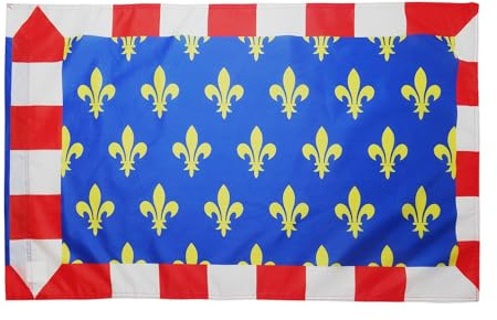 AZ FLAG Drapeau Province de Touraine 90x60 cm Polyester 100D Fourreau | Usage intérieur et extérieur Drapeau décoratif français coutures doubles et bords renforcés avec fourreau pour mât