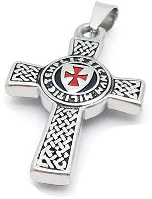 Bungsa Anhänger Kreuz mehrfarbig aus 316L Edelstahl Unisex
