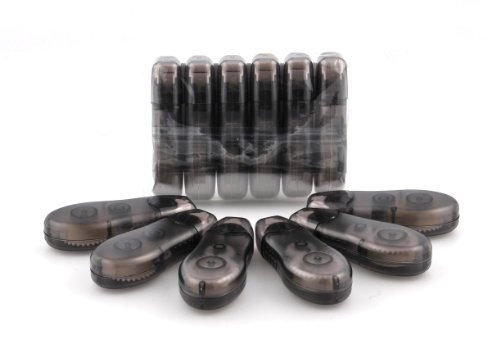 12 x CRAFTPRICE Permanent Double Sided Adhesive Tape Roller Pens - 120 metres