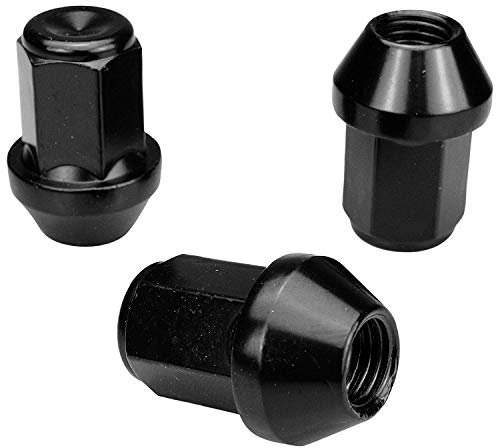 20x Radmuttern SCHWARZ M14 x 1,5 x 34 I Kegel für Alufelgen I Durchmesser D=24mm I SW 19mm