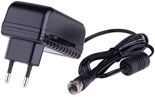 DUR-line 18V SAT Netzteil mit F-Stecker (1200mA) und Schutzdrossel gegen Störstrahlungen für Multischalter, Kaskaden, Unicable Multiswitch oder LNB mit Einspeiseweiche