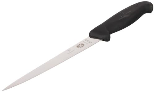 Victorinox Fibrox Filetiermesser/Scharfes Küchenmesser für Fleisch und Fisch