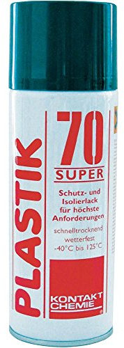 Unbekannt Kontakt Chemie 32046 - Vernice isolante e protettiva per contatto Chemie PLASTIK 70 SUPER 32046-AB, 400 ml