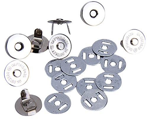 10 Paires Fermoir Bouton Magnétique Aimant Maroquinerie 18mm