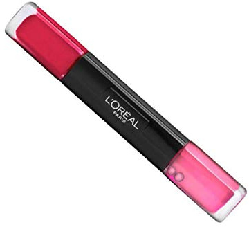 L'Oréal Paris Indefectible Nagellack Pink / 2 in 1 Top Coat und Unterlack in knalligem Magenta / 010 Keep Magenta / 1 x 10 ml