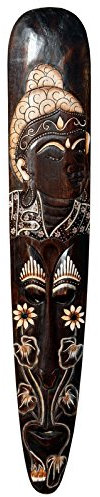 Wogeka Schöne 100 cm Wand Maske Buddha Holz Bali Asien Asia Maske47.100