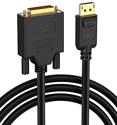 CableCreation DisplayPort zu DVI Kabel,displayport auf dvi adapter,Vergoldet DisplayPort DP auf DVI Kabel, 1080P DP Stecker zu DVI Stecker Kabel,1.83M/6 FT