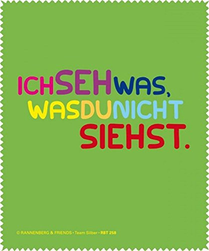 Rannenberg & Friends Reinigungstuch Brillenputztuch Ich SEH was ... Microfasertuch Reinigungstücher Brillenputztücher Tücher