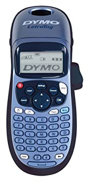 Dymo LetraTag LT-100H Beschriftungsgerät Handgerät | Tragbares Etikettendrucker mit ABC Tastatur | mit Papieretiketten und transparenten Kunststoffetiketten | Ideal fürs Büro & zu Hause