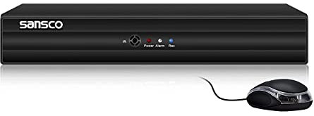 SANSCO 16-Channel 5MP Lite HD Digital Video Recorder for CCTV Camera Systems, Support AHD/CVI/TVI/IP/CVBS Wired Cameras, Email Notifications, Alerts via Mobile App, No Hard Drive Disk