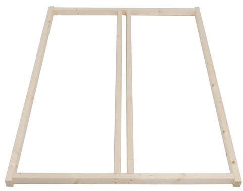TUGA - Holztech Auflagerrahmen für Rollroste 200 x 140 cm für alle Betten ohne Auflagerrahmen Palettenbett Naturholz Rahmenholz