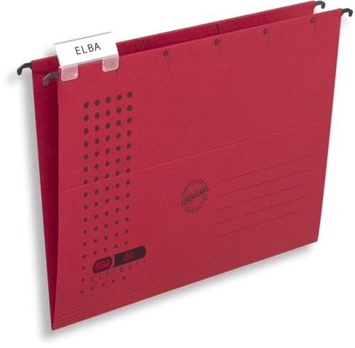 Elba 25 x Hängemappe chic rot
