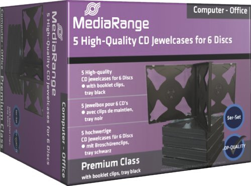 10 (2x 5Stk) DVD CD Hüllen 6fach 6er Jewelcases