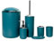 Jeu de 6 accessoires de salle de bain Dont distributeur de savon, brosse de WC et porte-brosse Blaue Muster